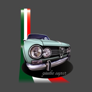 Alfa Romeo Giulia Super Tricolour Design T-Shirt