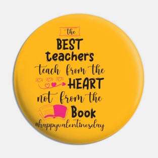 Funny Teachers Quote Teaching is a work of heart, Cool Valentines Day for Teachers Couple Pin