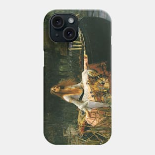 The Lady of Shalott (On Boat) by John William Waterhouse Phone Case