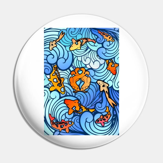 Don't Play Koi Pin by BoneArtPetite