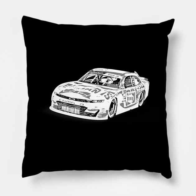 dale jr number 88 race car Pillow by jerrysanji