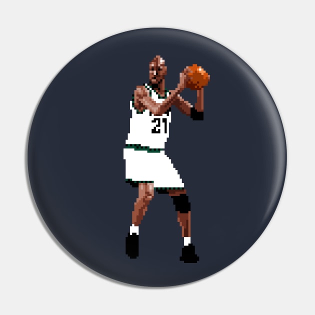 Kevin Garnett Pixel Posting Pin by qiangdade