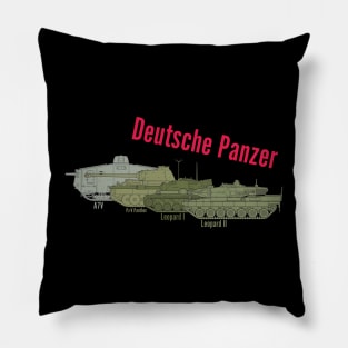 Who likes tanks! Evolution of German tanks Pillow