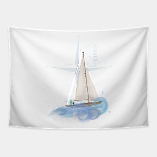 Elephant Tiffan & Yacht Tapestry