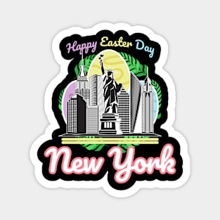 Happy Easter Day New York Magnet