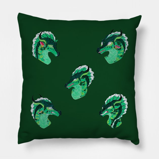 Mint Expressions Sticker Pack Pillow by Lycoris ArtSpark