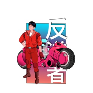 Kaneda the biker graphic art T-Shirt