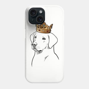 Labrador Retriever Dog King Queen Wearing Crown Phone Case