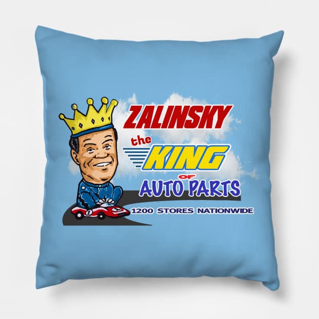 Zalinsky The King Of Auto Parts. Pillow by NineBlack