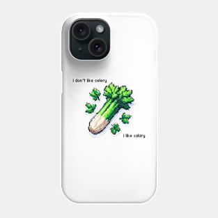 Pixel Celery Salary Pun Phone Case