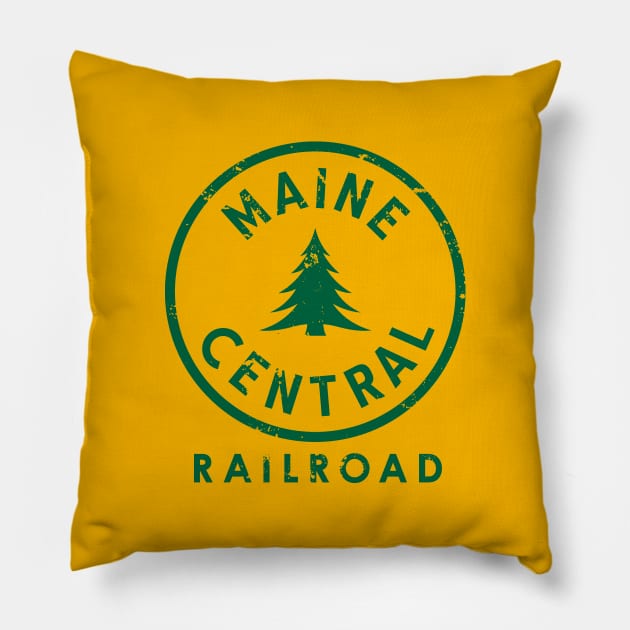 Maine Central Railroad Pillow by BUNNY ROBBER GRPC