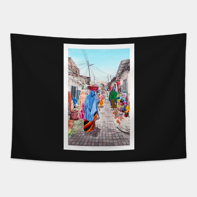 Ethiopia Tapestry by NorrskenArt