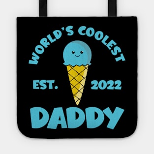 World's Coolest Daddy Est. 2022 Kawaii Ice Cream Tote