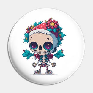 Skeleton Xmas Pin