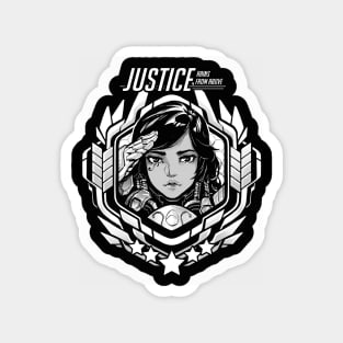 Pharah "Justice Rains From Above!" Magnet