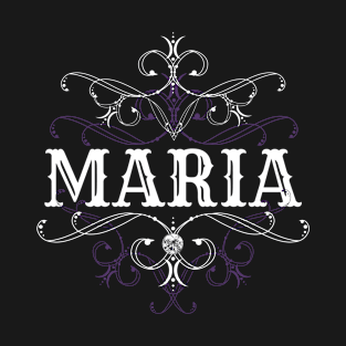 Maria Name Gothic Style Goth Ornament T-Shirt