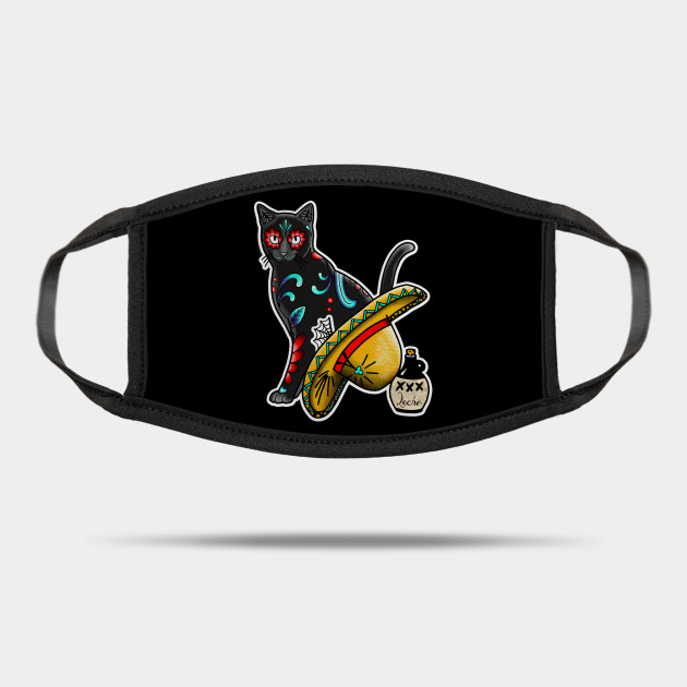Gato En Un Sombrero Day Of The Dead Cat Dia De Los Muertos