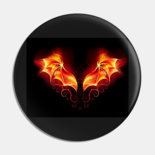 Fire Dragon Wings Pin