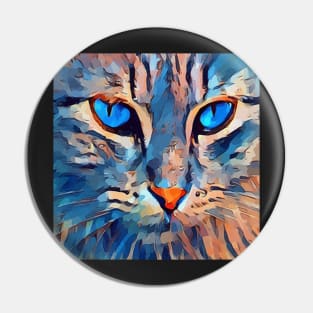 Cat Pop Art Kitty Lover Graphic Face Masks, Design Apparel & Home Decor Pin