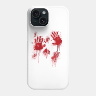 Blood Spatter Handprints Horror Costume Phone Case