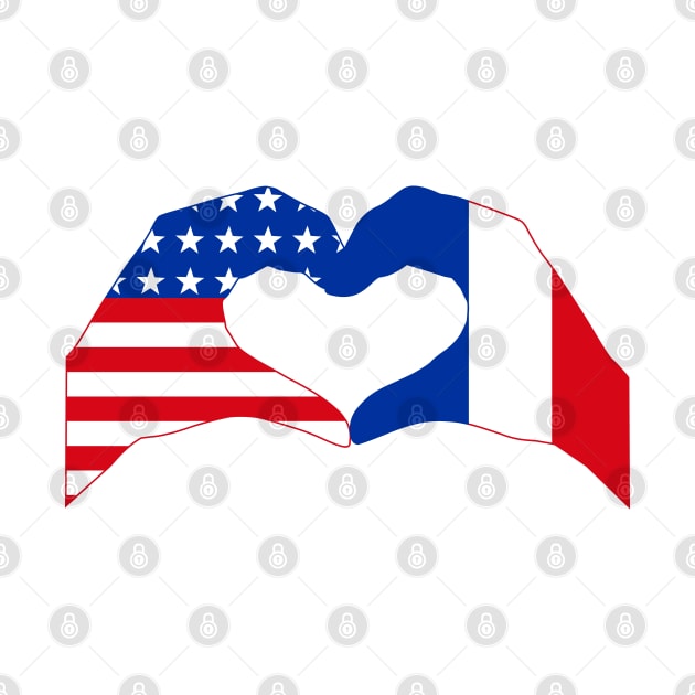 We Heart USA & France Patriot Flag Series by Village Values