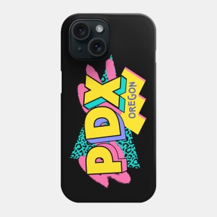 Retro 90s Portland PDX / Rad Memphis Style / 90s Vibes Phone Case