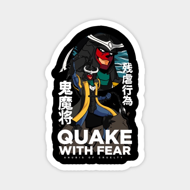 Anubis of Cruelty (F/B) Ronin Warriors Magnet TeePublic