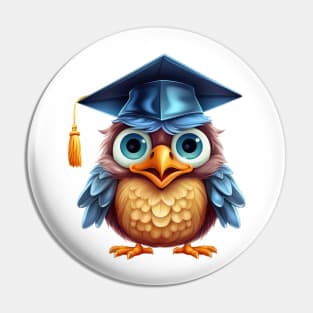Blue Owl Graduation Pin