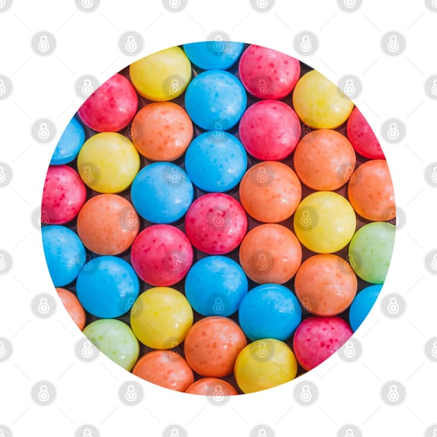 Multicolored Sweet and Sour Candy Sugar Tarts Photo Circle by love-fi