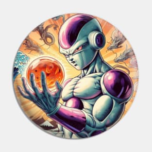 Frieza Katsushika Hokusai Japanese Art Style Pin