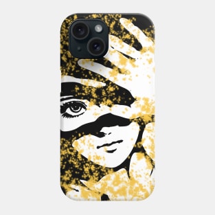 Punk Fashion Style Yellow Glowing Girl Phone Case