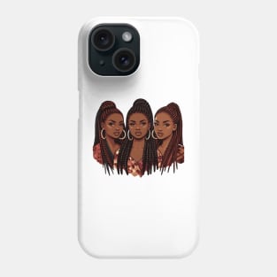Afrocentric Braided Sistas Phone Case