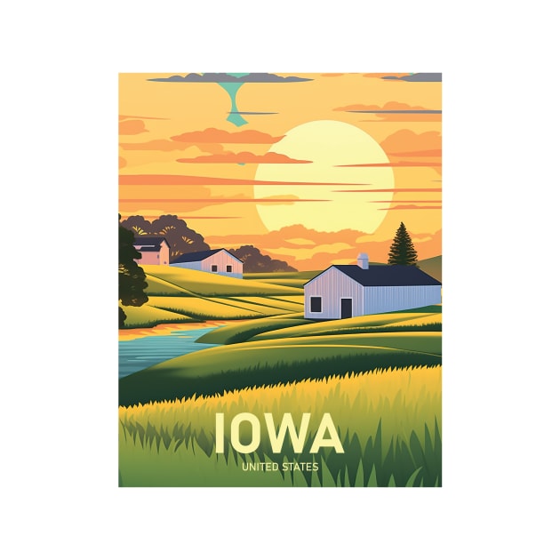 IOWA by MarkedArtPrints