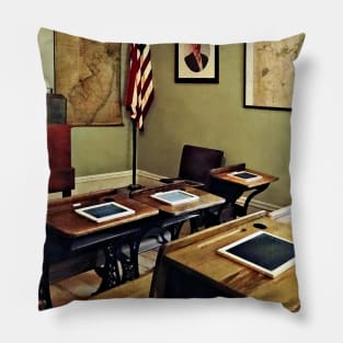 Teachers - One Room Schoolhouse in New Jersey Pillow