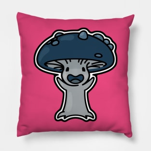 Happy Mushroom Warrior Pillow