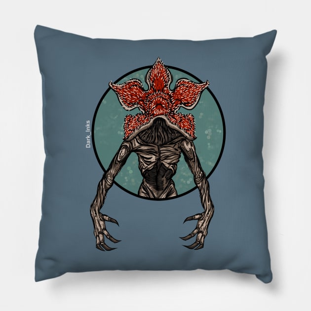 Demogorgon Pillow by Dark_Inks