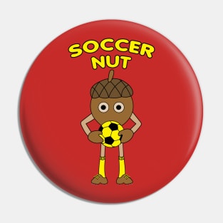 Soccer Nut Text Pin