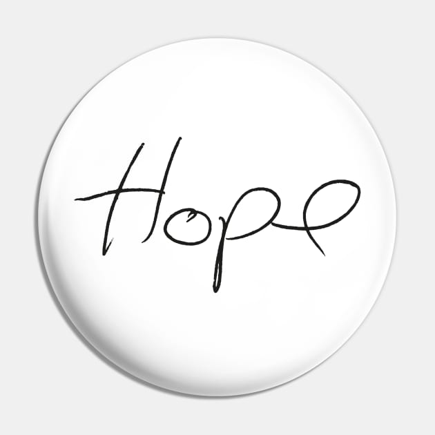 Hope - Matt Cohen Handwriting - black font Pin by MeowOrNever