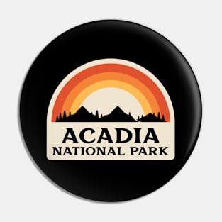 Acadia National Park Retro Pin