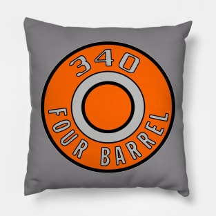 Mighty Mopar 340 4-Barrel Pie Plate Pillow