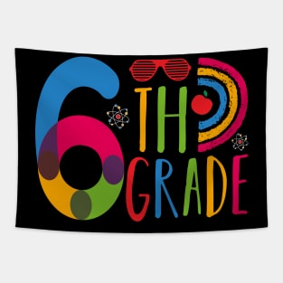 6th Grade Squad Teachers Boys Girls Funny Back To School Tapestry