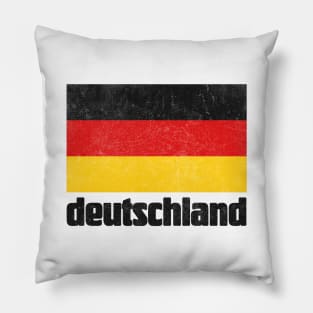 Deutschland / Germany Faded Style Flag Design Pillow