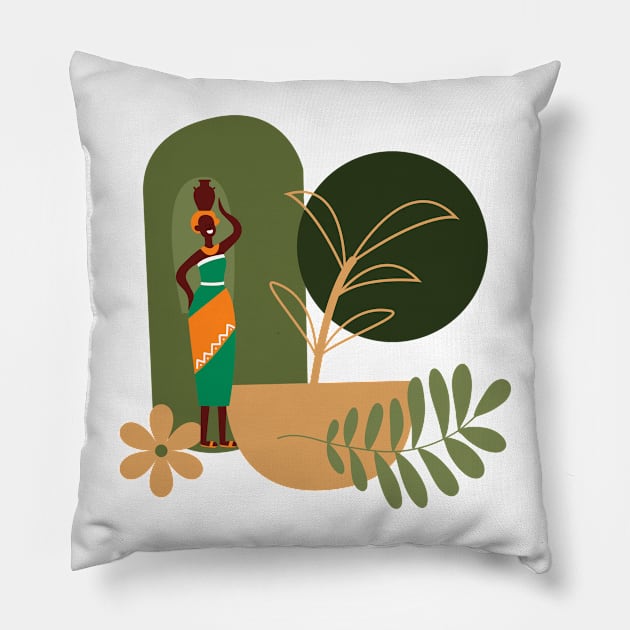 boho pattern Pillow by a2nartworld