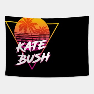 Kate Bush - Proud Name Retro 80s Sunset Aesthetic Design Tapestry