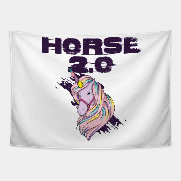 Funny Unicorn Quote Tapestry by Imutobi