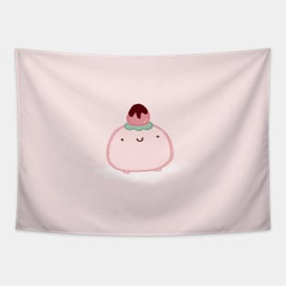 Kawaii strawberry mochi ice Tapestry