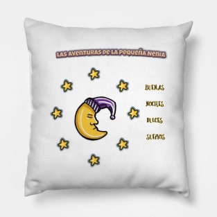 Buenas noches - The Adventures of Little Nenia - Spanish version Pillow