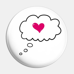 Heart Thought Bubble Pin