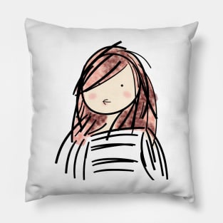 young girl Pillow