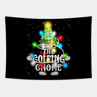 The Golfing Gnome Christmas Matching Family Shirt Tapestry